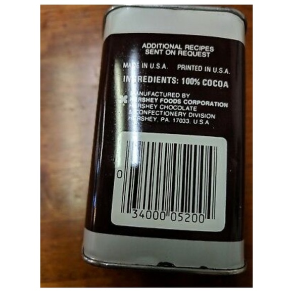 VINTAGE HERSHEY'S  8 oz COCOA Tin - Picture 5 of 5